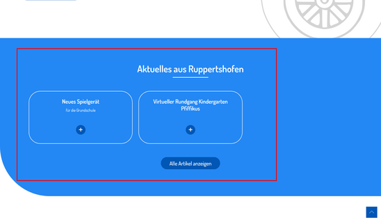 Aktuelles auf der Startseite